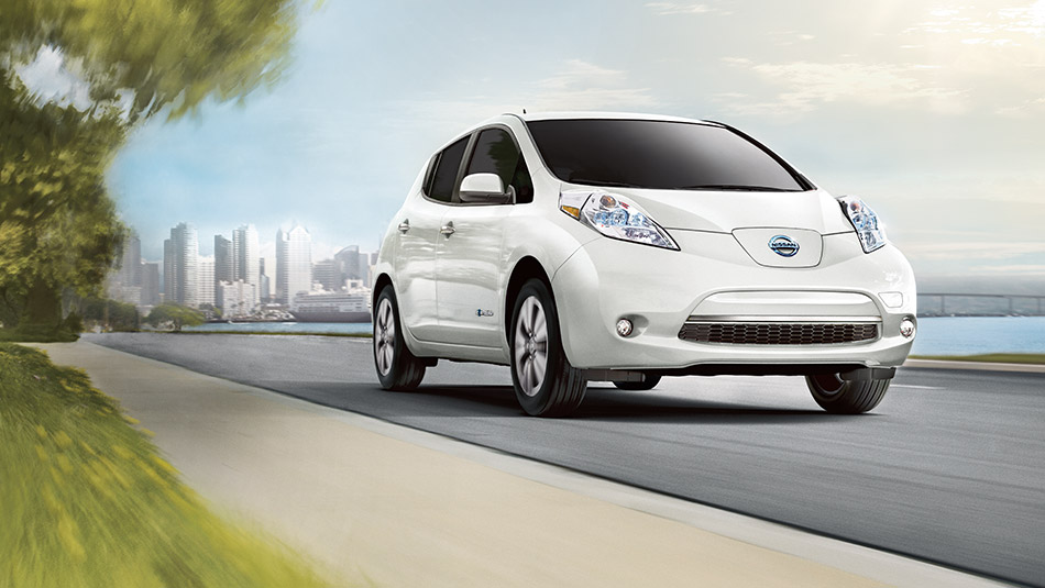 2015 Nissan Leaf front exterior Raleigh